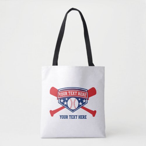 Baseball Softball Tote Bag