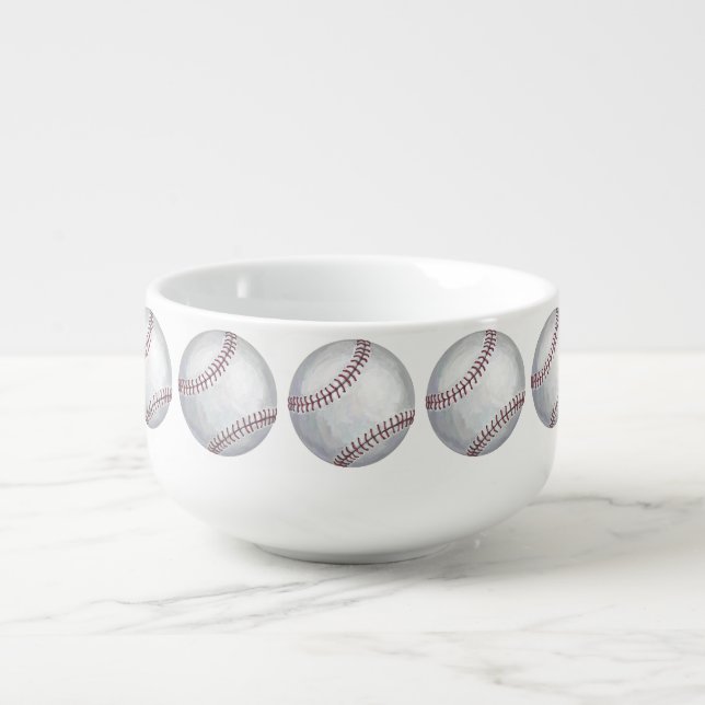 Baseball Soup Mug (Front)