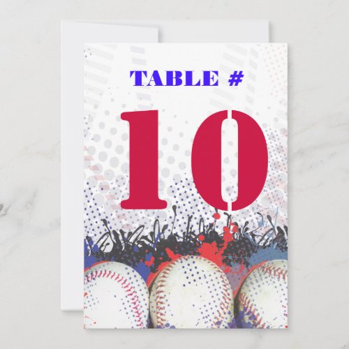 BASEBALL SPLATTER Bar Bat Mitzvah Invitation