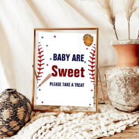 Baseball Sport baby are sweet baby shower favor 
