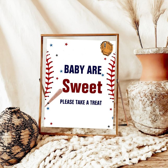 Baseball Sport baby are sweet baby shower favor  Poster (Creator Uploaded)