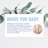 Baseball Sport Baby Shower Books For Baby Card