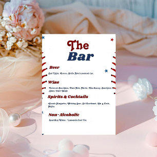 Baseball Sport Bachelorette Mimosa Bar Pedestal Sign