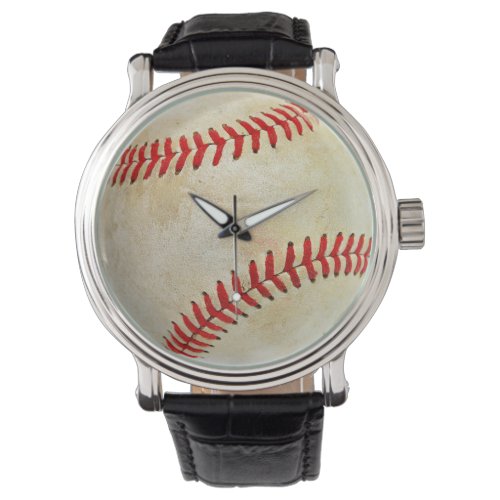 Baseball sport ball game play dirty old watch