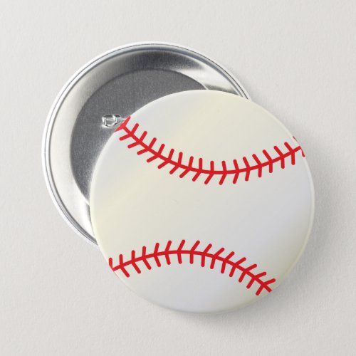 Baseball Sport Ball Pinback Button