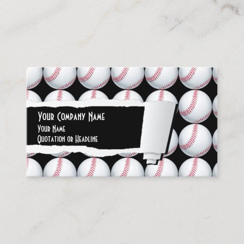 Baseball Sport Business Card