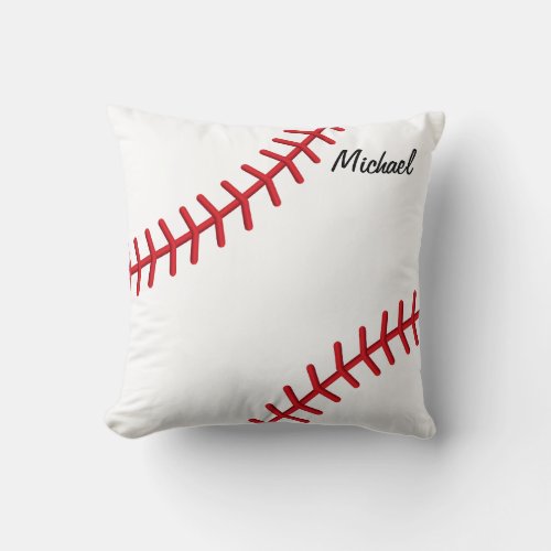 Baseball Sport  DIY Name Throw Pillow