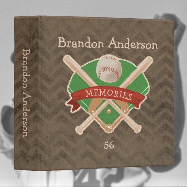 Baseball Sport Memories for Children 3 Ring Binder (Creator Uploaded)