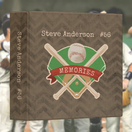 Baseball Sport Memories Graduation Gift 3 Ring Binder