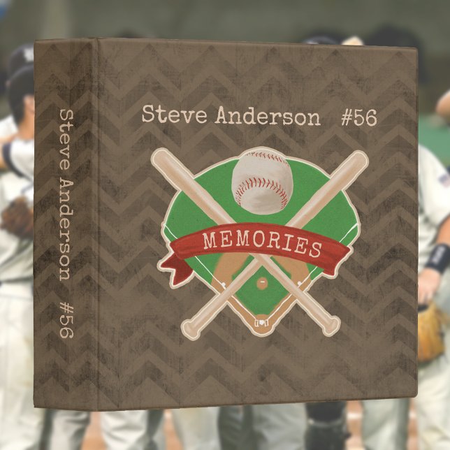 Baseball Sport Memories Graduation Gift 3 Ring Binder (Creator Uploaded)
