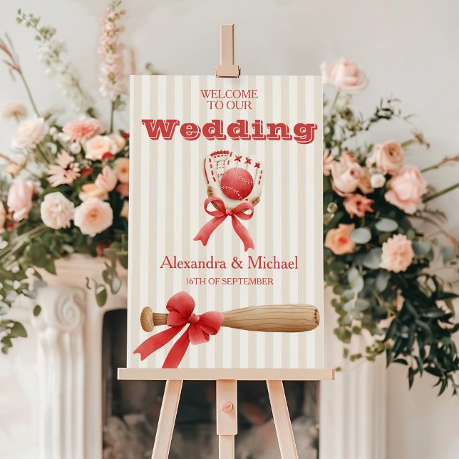 Baseball Sport Perfect Catch Wedding Foam Board (Creator Uploaded)