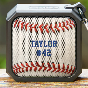 Baseball Sport Player Name Team Number Bluetooth Speaker