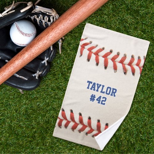 Baseball Sport Player Name Team Number Hand Towel