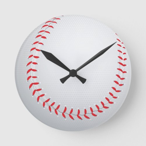 Baseball Sport Round Clock