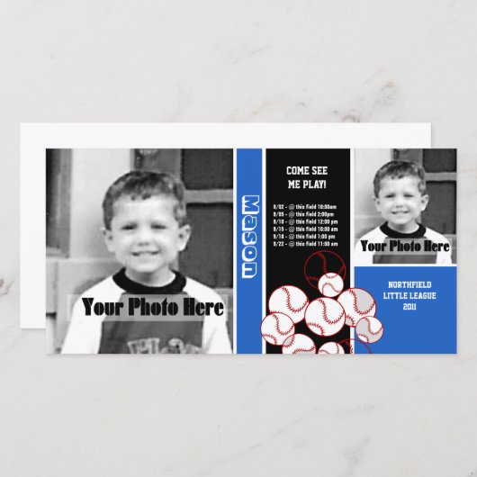 Baseball Sport Schedule (Front/Back)