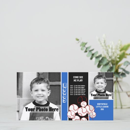 Baseball Sport Schedule (Standing Front)