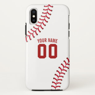 Baseball Sport Team Jersey Custom Name iPhone X Case