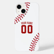 Baseball Sport Team Jersey Custom Name Case-mate Iphone 14 Case at Zazzle