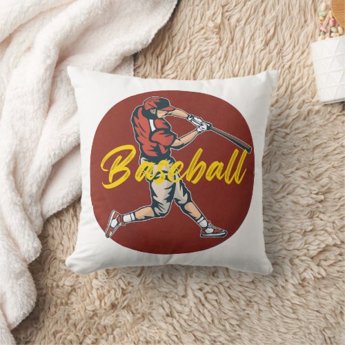 Baseball Sport Throw Pillow