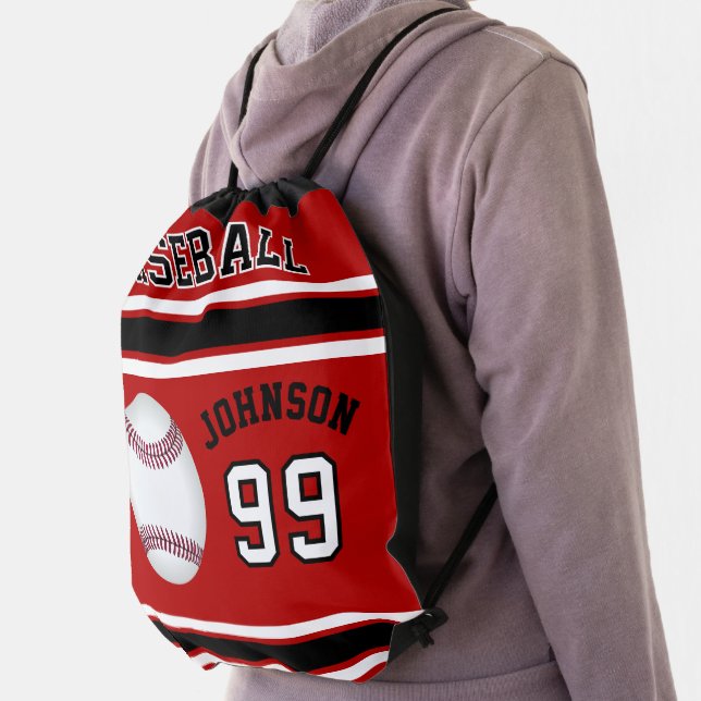 Baseball Sport with Changeable Background Drawstring Bag (Insitu)
