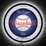 Baseball Sports Bar LED Sign<br><div class="desc">Baseball Sports Bar LED Sign.  Design by Claudine Boerner with baseball modified from drawing released under CC0 license.   Copyright (c) 2023 Claudine Boerner and its licensors. All rights reserved.</div>