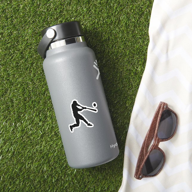 Baseball sports Batter Custom-Cut Sticker (HydroFlask Insitu)