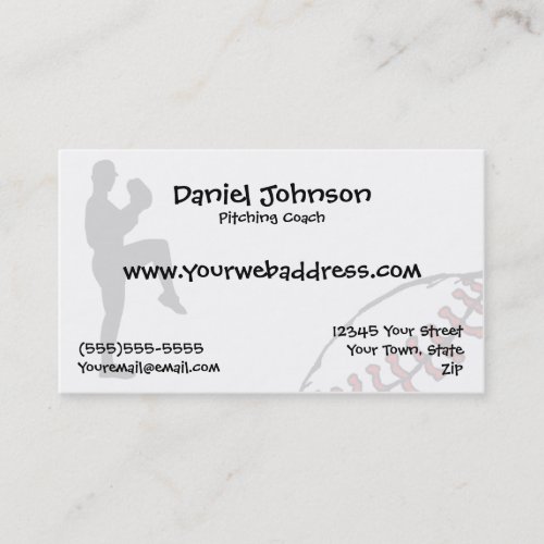 Baseball Sports Business Cards