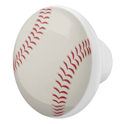 Baseball Sports Ceramic Knob