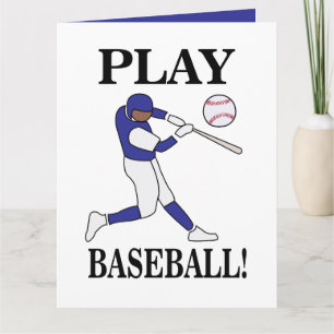 Baseball Sports Coach Player Birthday Card