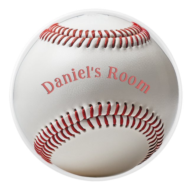 Baseball Sports Fan Player  Ceramic Knob (Front)