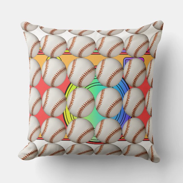 Baseball Sports Fan   Throw Pillow (Front)