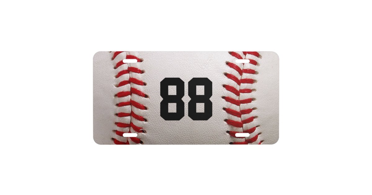 Baseball Sports License Plate