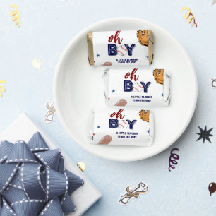 Baseball Sports Little slugger Boy Baby Shower Hershey's Miniatures