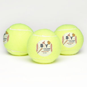 Baseball Sports Little slugger Boy Baby Shower Tennis Balls