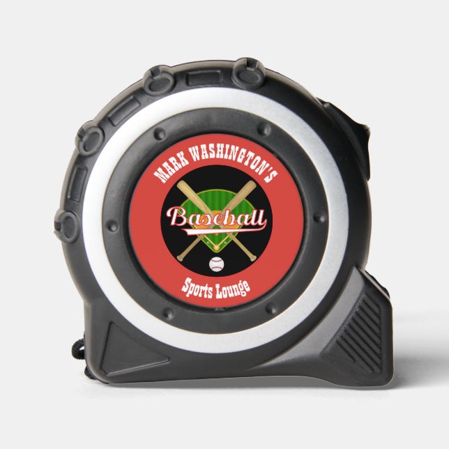 Baseball Sports Lounge Tape Measure (Front)