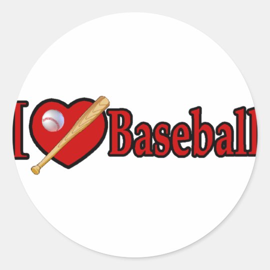 Baseball Sports Lover Gifts Classic Round Sticker