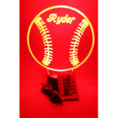 Baseball Sports Night Light Lamp LED Personalized (Front)