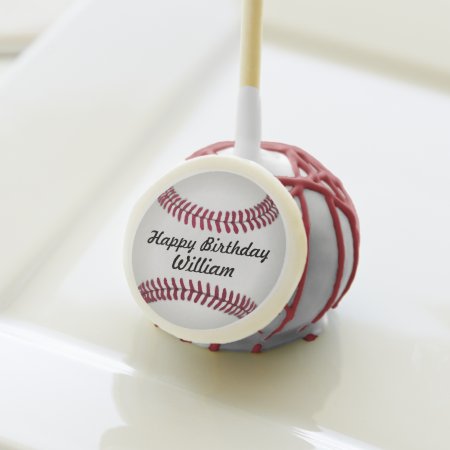 Baseball Sports Party Cake Pop
