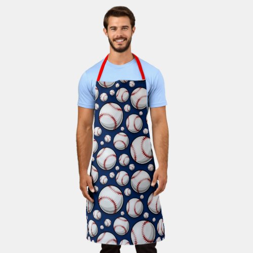 Baseball Sports Pattern Apron