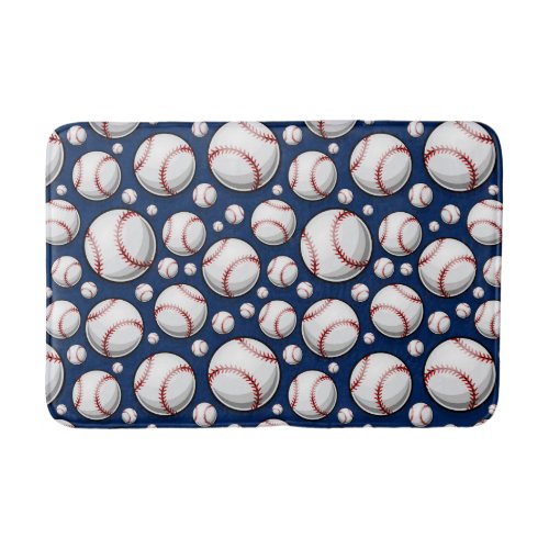 Baseball Sports Pattern Bath Mat