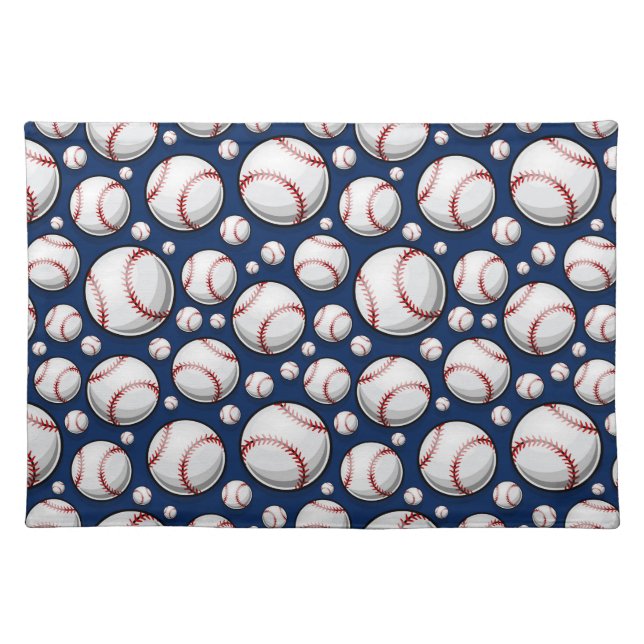 Baseball Sports Pattern Cloth Placemat (Front)