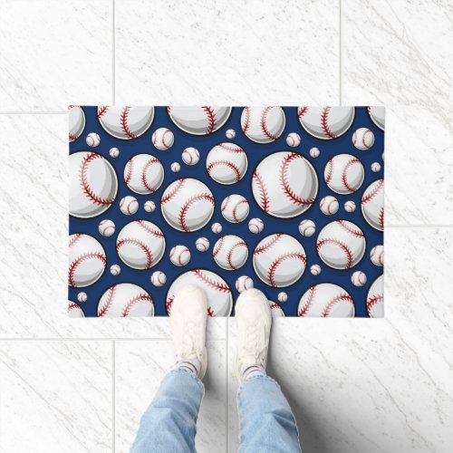 Baseball Sports Pattern Doormat