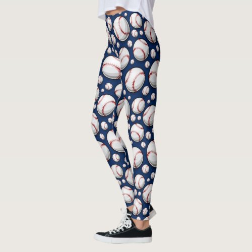 Baseball Sports Pattern Leggings