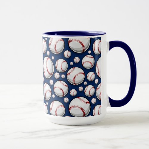 Baseball Sports Pattern Mug