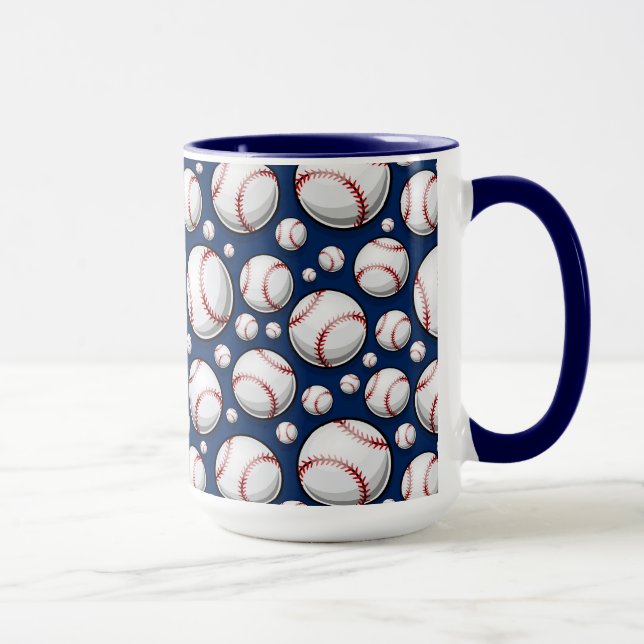 Baseball Sports Pattern Mug (Right)