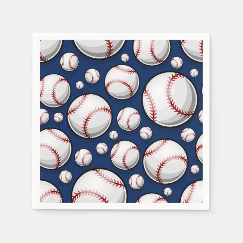 Baseball Sports Pattern Napkins