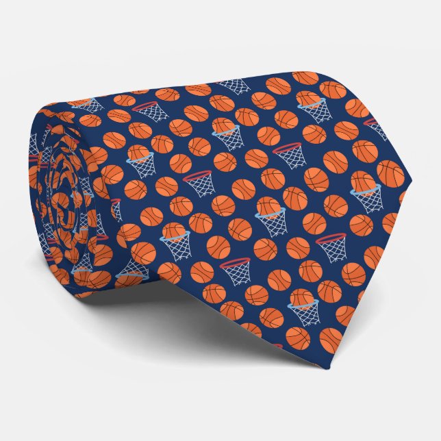 Baseball sports Pattern  Neck Tie (Rolled)