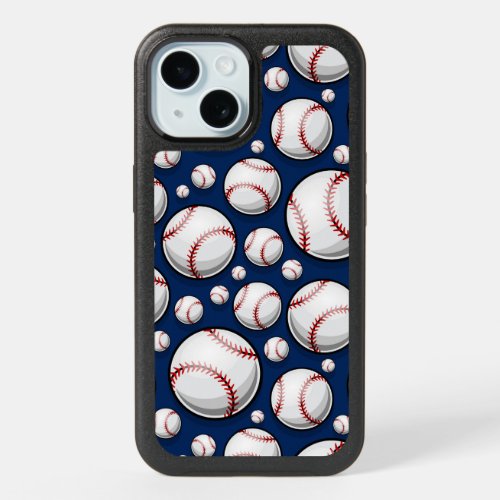 Baseball Sports Pattern iPhone 15 Case