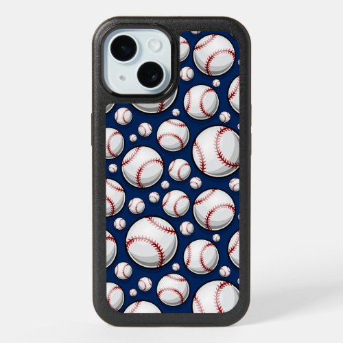 Baseball Sports Pattern iPhone 15 Case