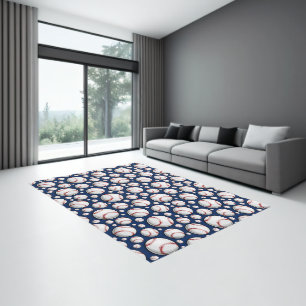 Baseball Sports Pattern Rug